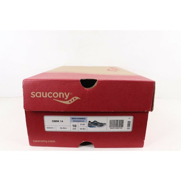New Saucony Omni 14 Gym Jogging Running Shoes Sneakers Silver Blue main image 2